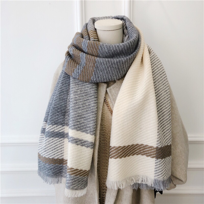 Female American autumn winter coat versatile fashion hot style girl scarf thumbnail