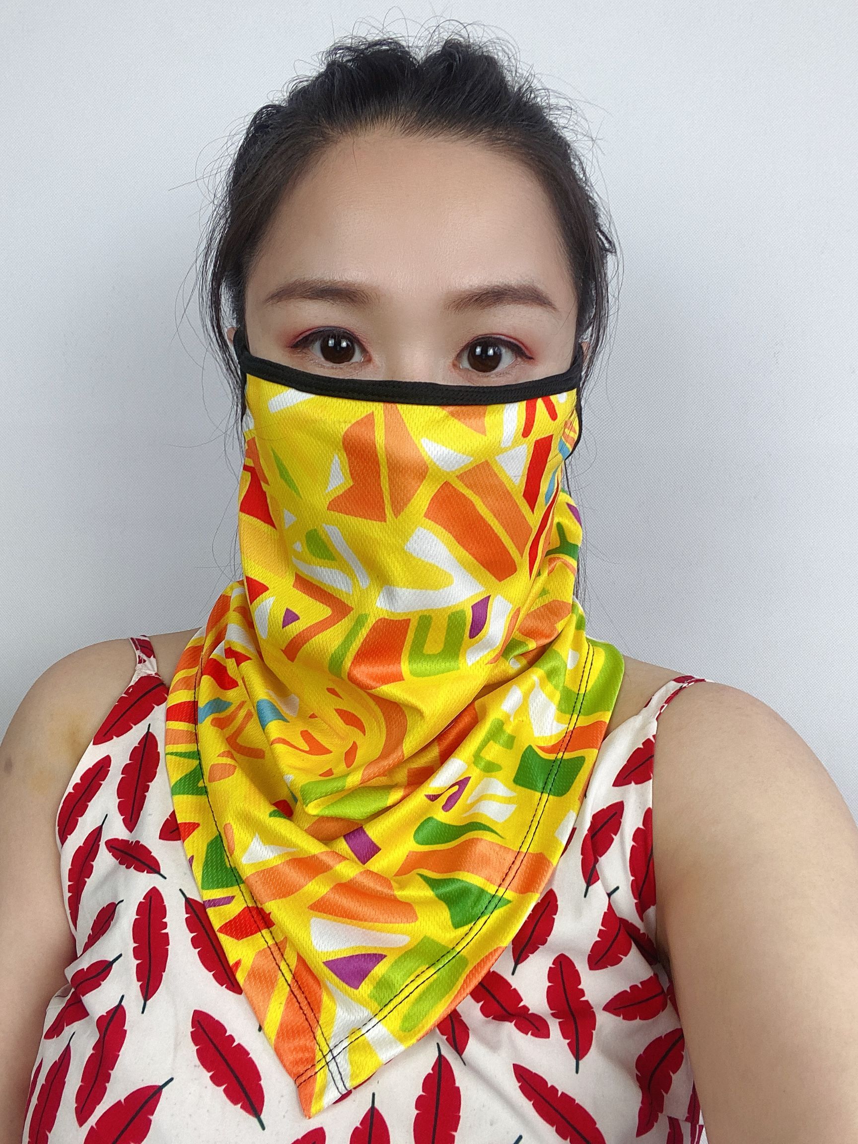 时尚洋气面罩全棉面罩冰丝面罩水洗面罩扎染面罩