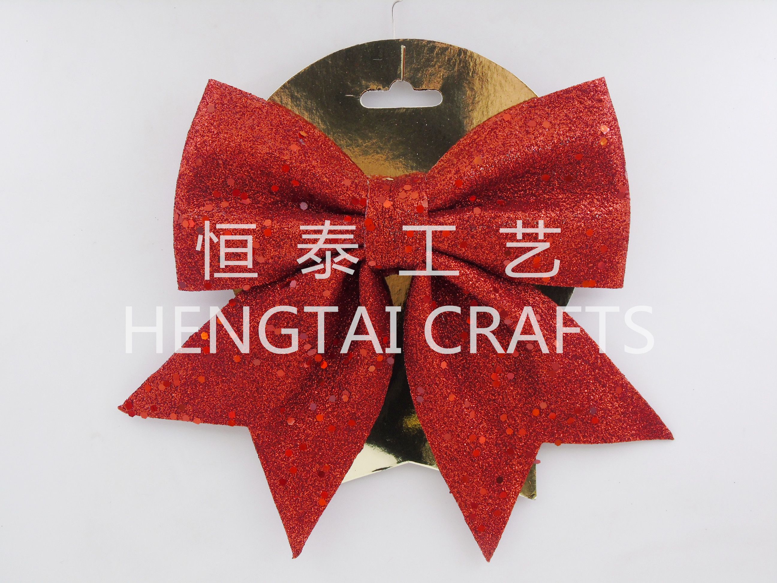 Christmas powder-coated foam bow detail image 2