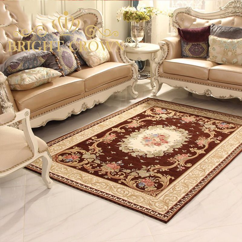 多尼尔棉丝地毯欧式中式美式田园日韩地毯茶几垫客厅地毯可水洗详情图3