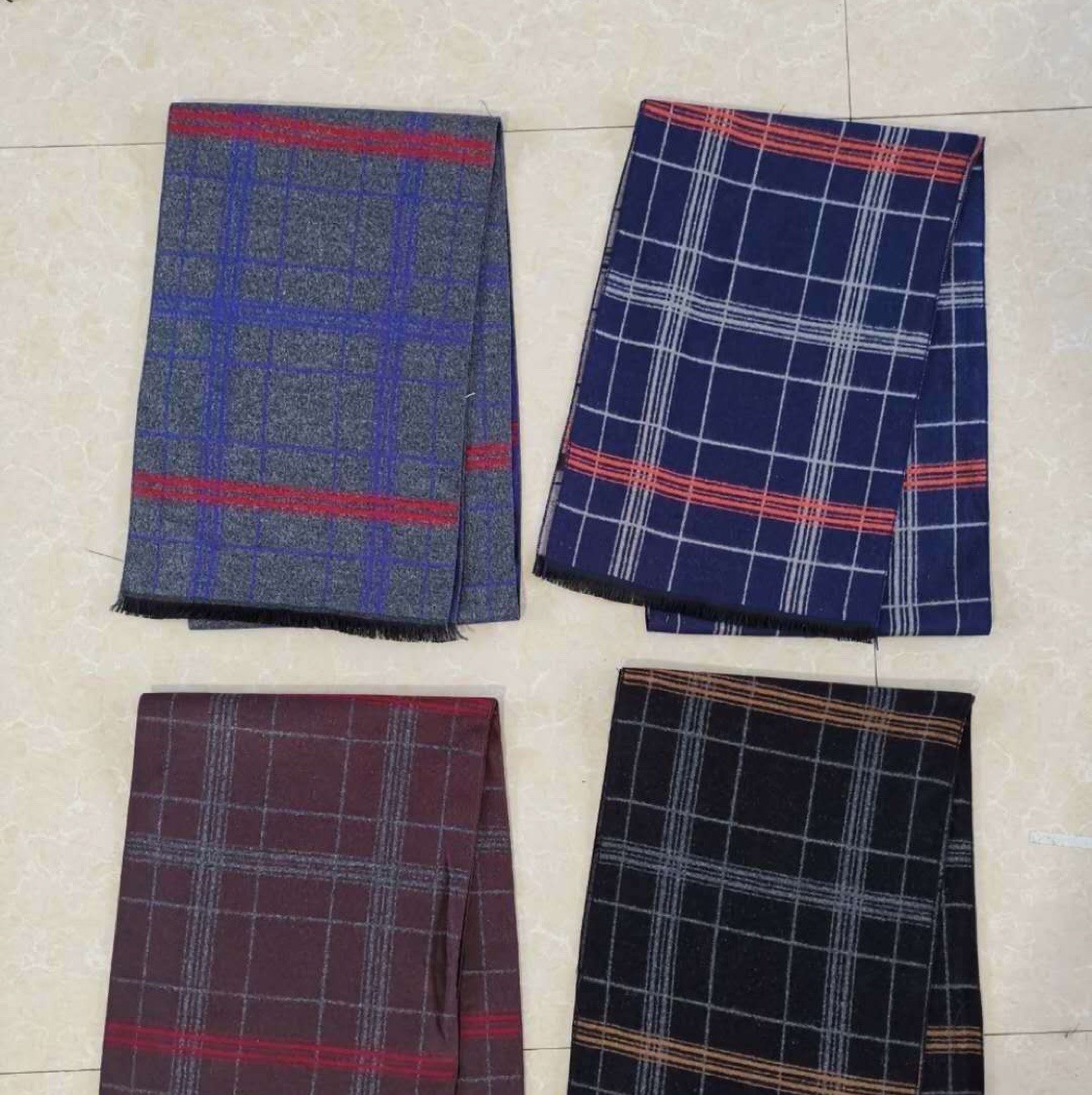 Winter Men's Korean Version Of All-In-One Thick Knitted Scarf 2020 New