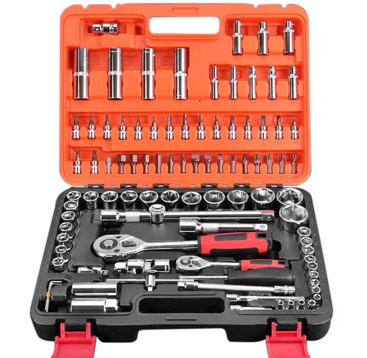 108件套套筒组合套装 37件套汽修工具 五金工具 套筒组套 手动工具组套细节图