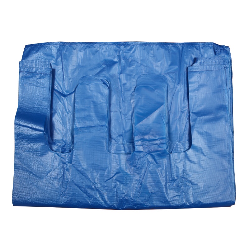 蓝色垃圾袋背心袋 厂家直供 批发 塑料垃圾袋 一次性垃圾袋详情图4