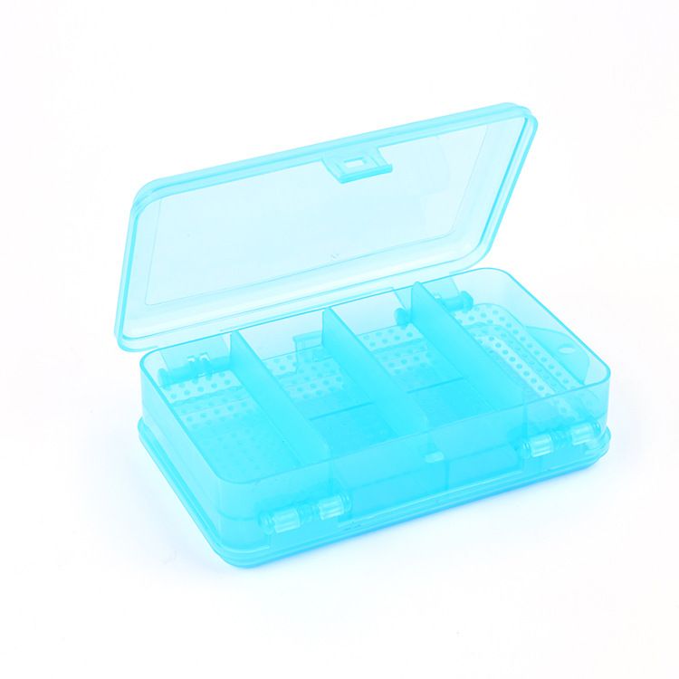 Foldable double-sided ten-compartment medicine box, plastic storage box, jewelry box, accessory storage box, portable medicine box, cloth basket, cotton rope, dirty clothes basket, bamboo basket, bubble Mart details Picture