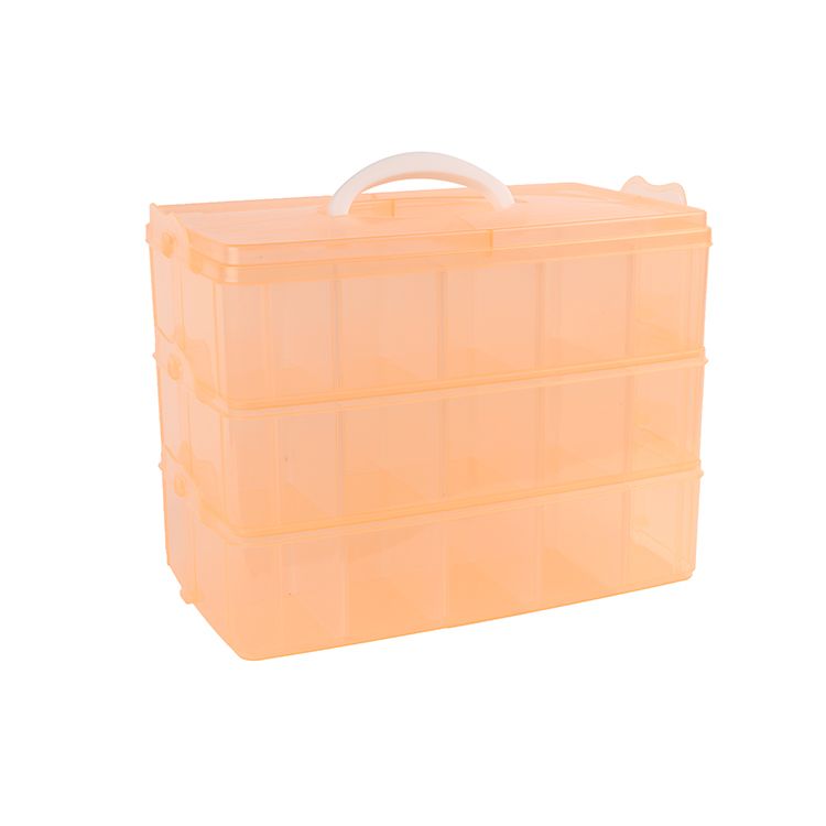Multifuncional desmontable grande de tres capas portátil caja de plástico caja de joyería de maquillaje juguetes calcetines organizador caja de almacenamiento transparente Application Scenario
