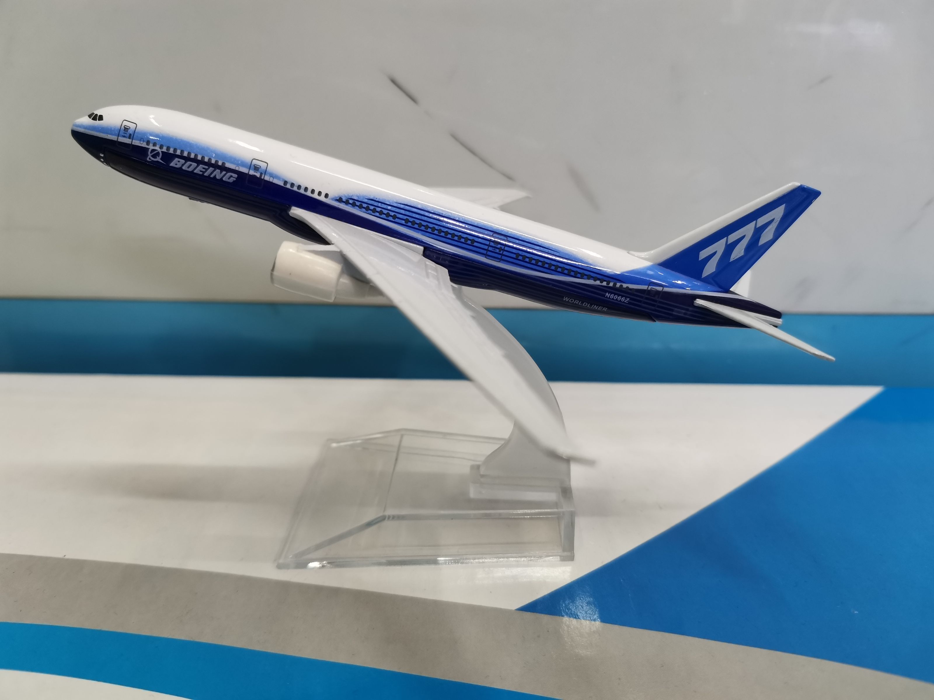 Metal aircraft model (Boeing B777 prototype) aircraft model alloy aircraft model