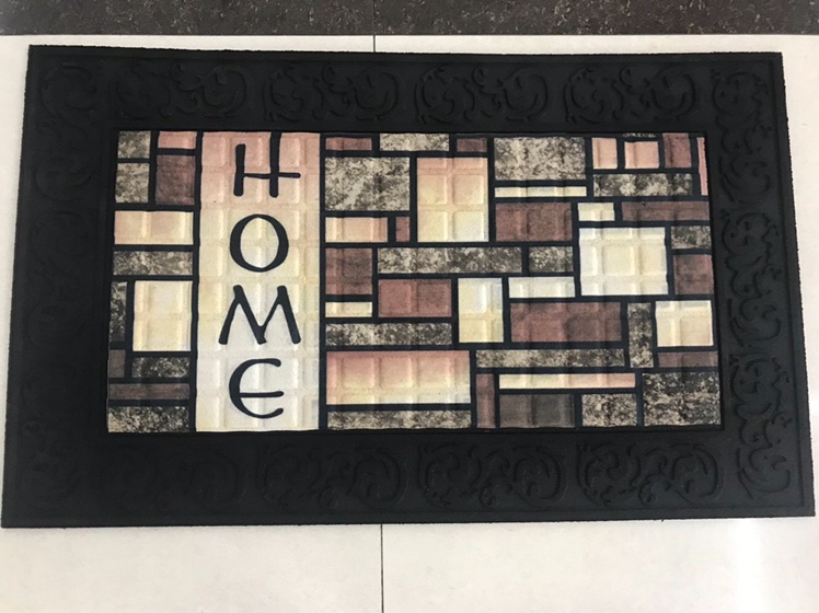 European rubber printed floor mat for entry thumbnail