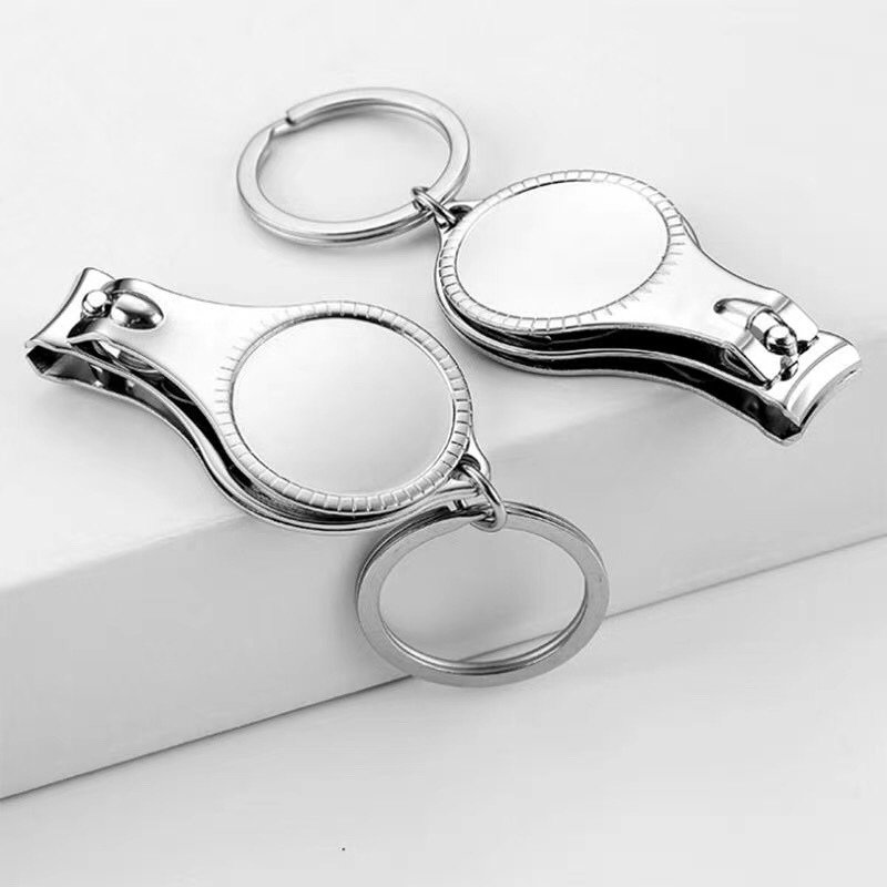 Cd-patterned ocean picture nail clipper keychain Specification image