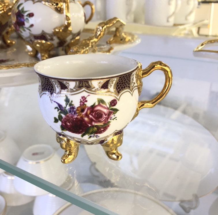 金丝玫瑰奢华茶具10头套装产品图