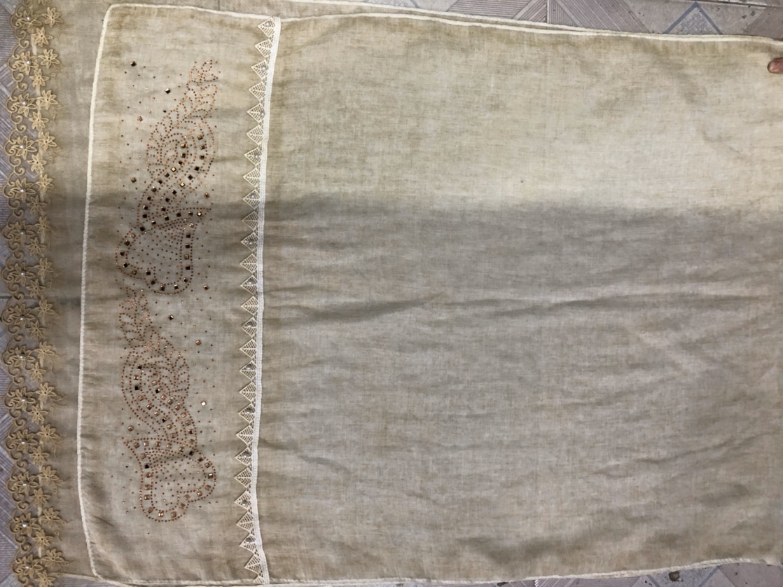 Dirty Lace With Drill Scarf