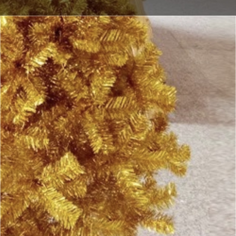 Yiyang Christmas Craft 1.5M gold film PE Christmas tree Specification image