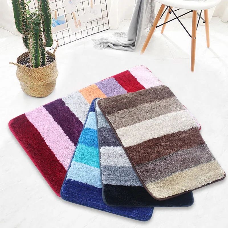 Microfiber Color Strip Mat, Absorbent Mat, Non-Slip Mat 50*80 Size Application Scenario