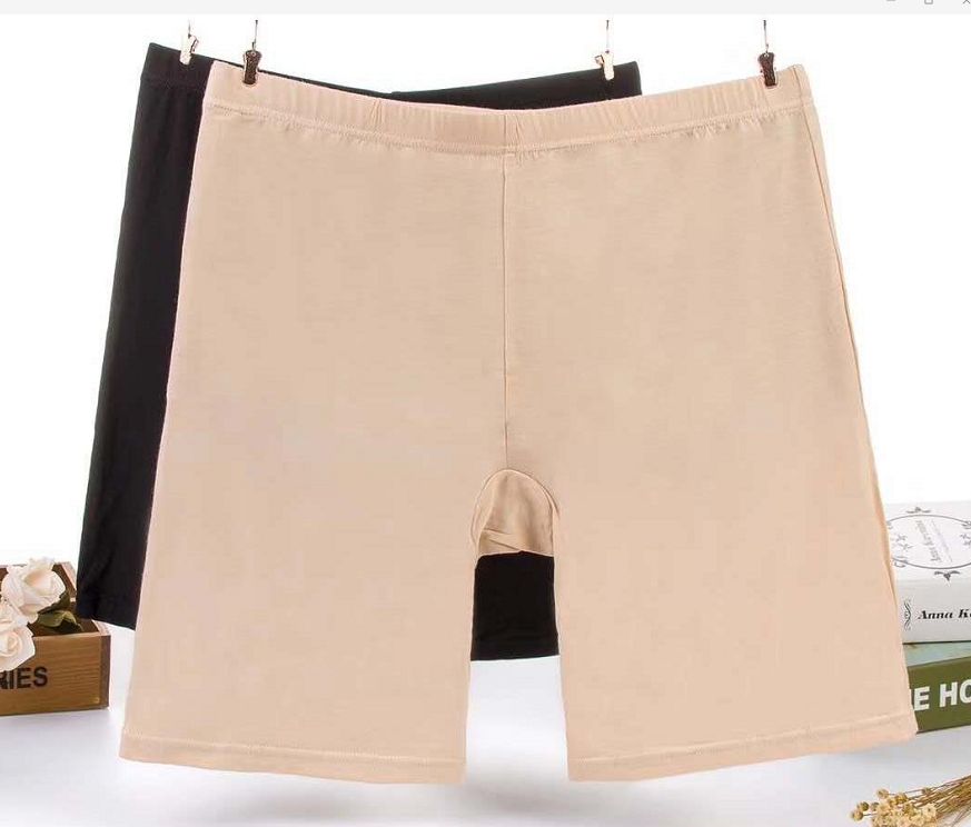Women's large-sized safety pants, anti-glare leggings, large-sized anti-magic legs, bamboo fiber cotton flat-angled women's underwear detail image 4