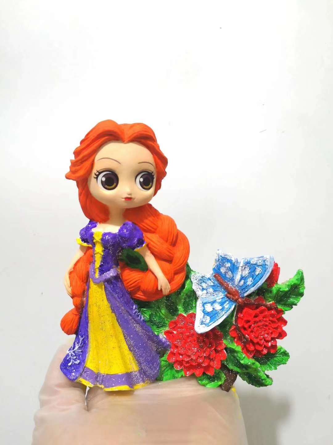 DIY手工涂鸦公主系列白底实物图