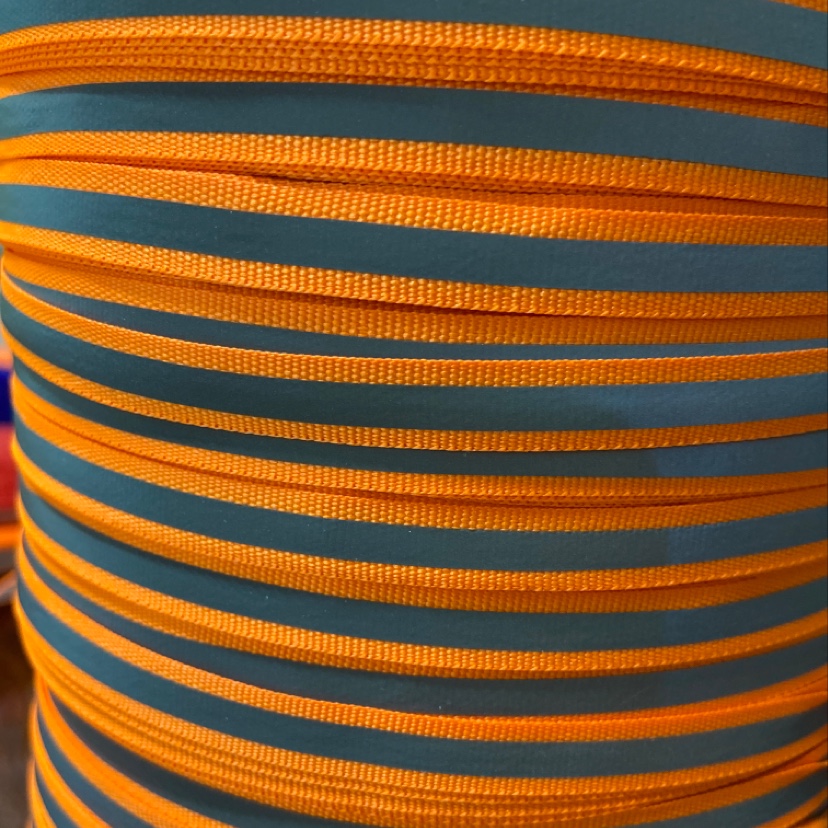 1X0.5 orange-red reflective webbing