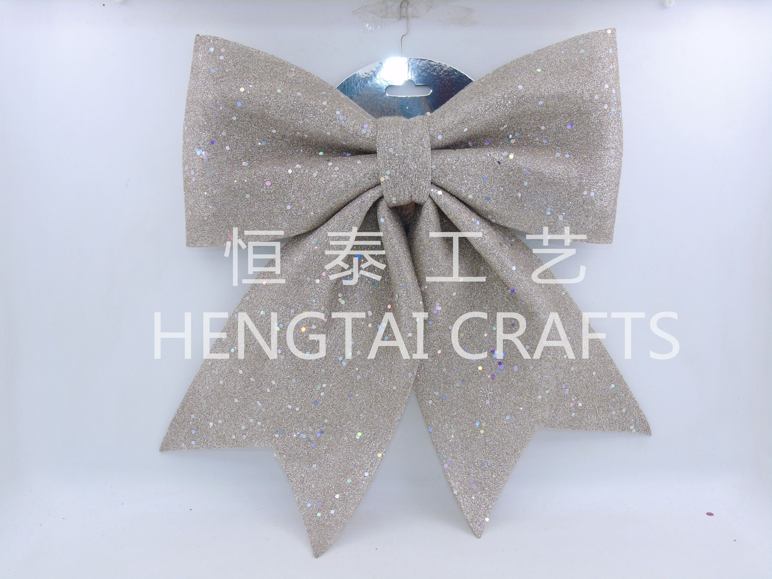 Christmas powder-coated foam bow Specification image