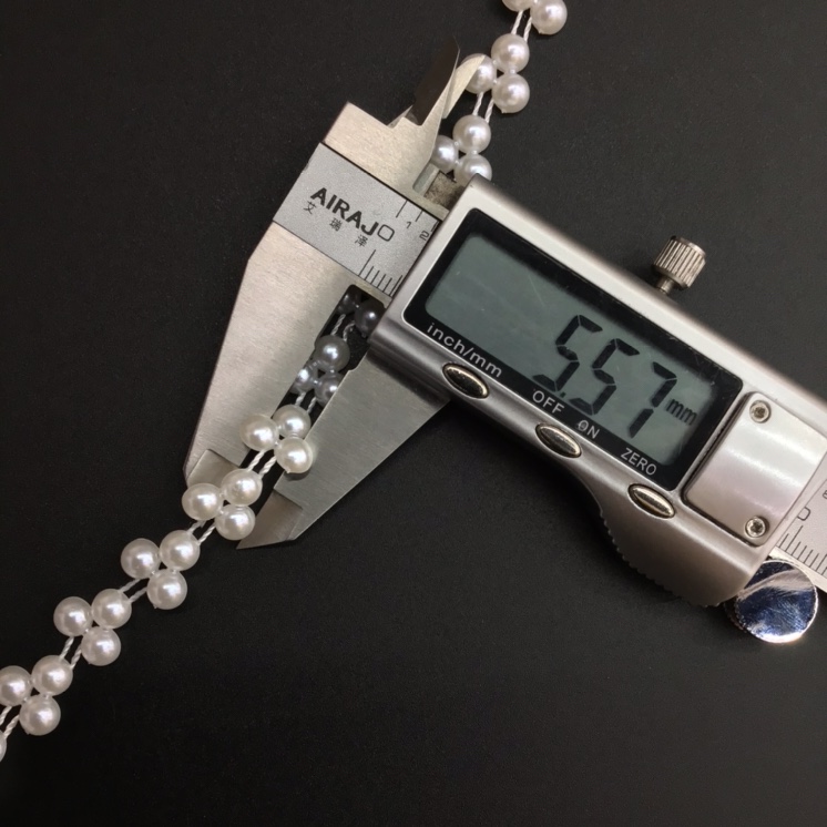 Wholesale of 6mmABS triangular bead handcrafted DIY headwear, wedding dress, skirt and garment accessories, handicrafts and accessories Item Picture