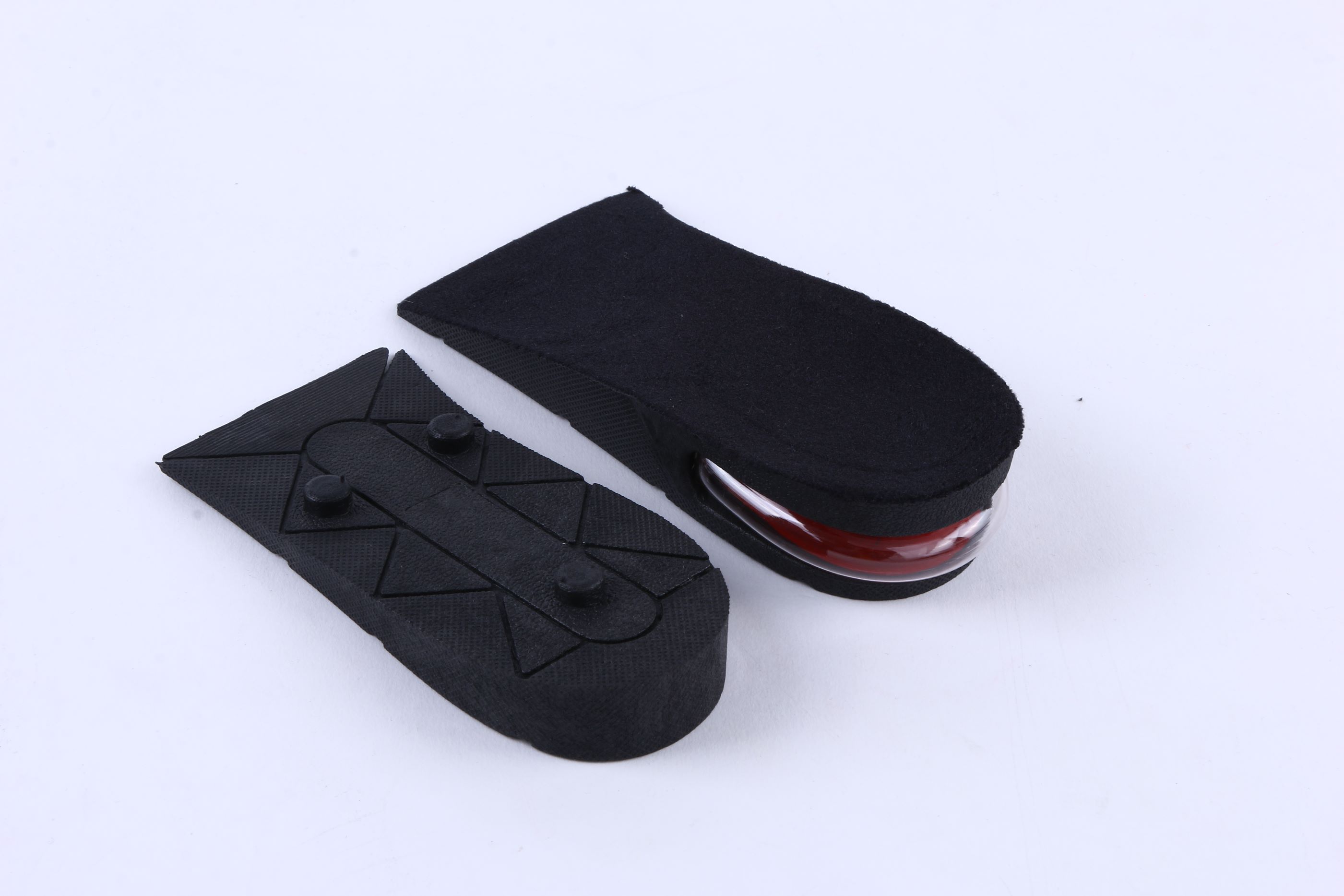 Black double-layer PVC semi-pad height-increasing pad pic 1