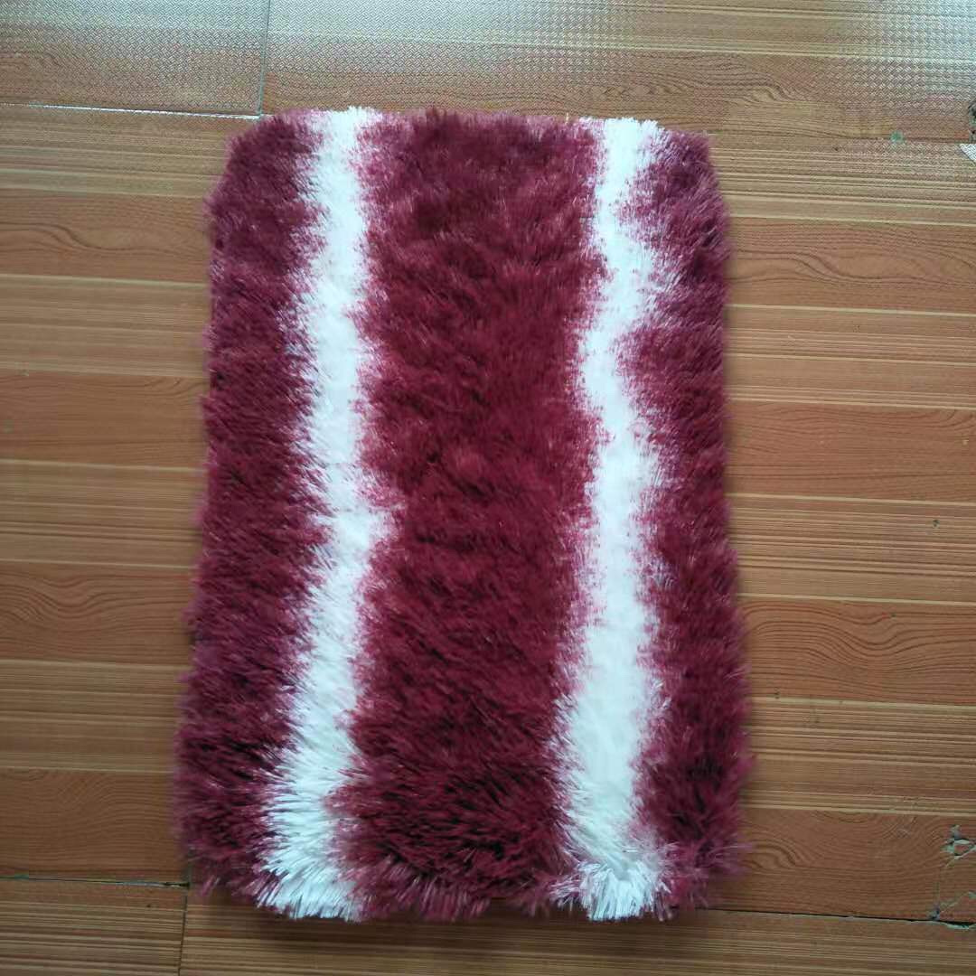 2023 New factory direct sales color strip long silk wool floor mat 40*60/50*80 undefined