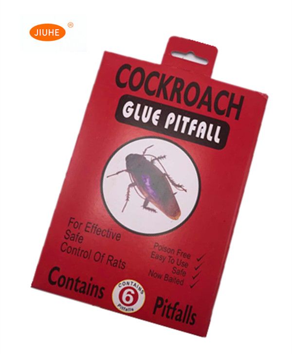 The cockroach is stuck