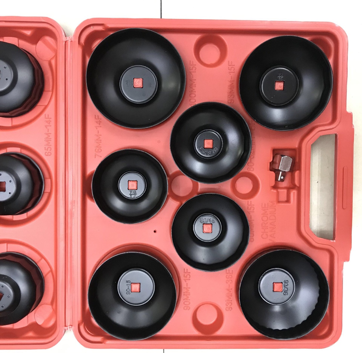 15件帽式机油滤清器扳手 机油格扳手套装 机滤拆装工具拆卸扳手产品图