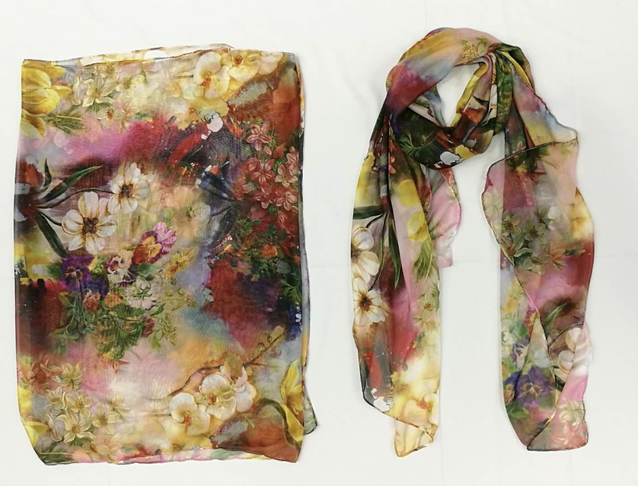 Chiffon Printing Spring, Summer, Autumn And Winter New Variety Silk Scarf 520&57 details Picture