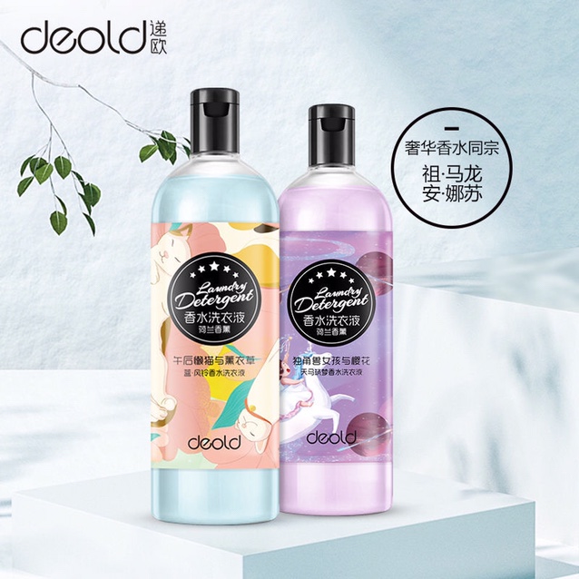 Deold European-blue Bell perfume detergent cleanses and gently nurses fragrant, long-lasting clothes and leaves fragrance unicorn