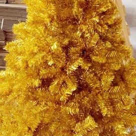 Yiyang Christmas Craft 1.5M gold film PE Christmas tree details Picture