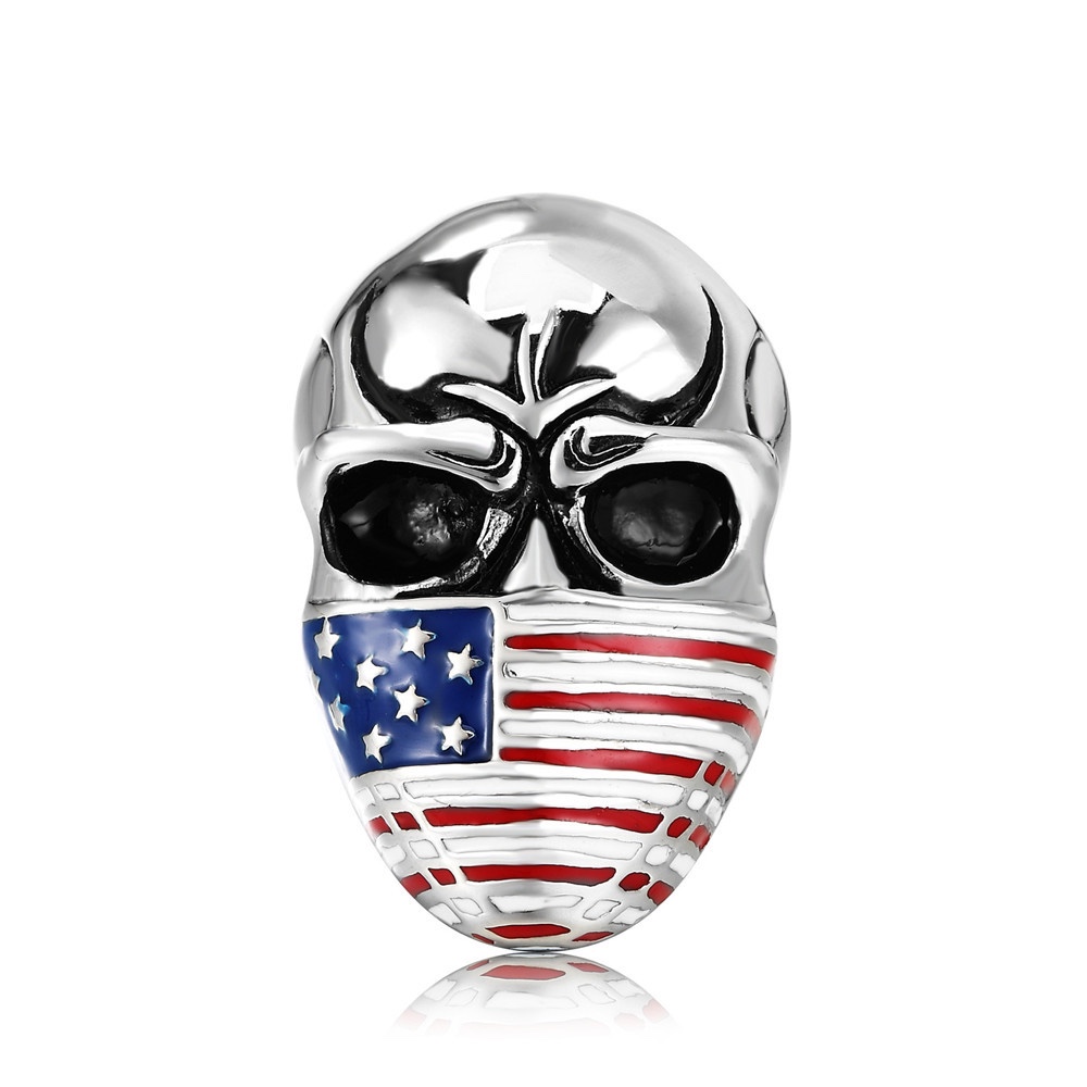 American skull hip hop ring