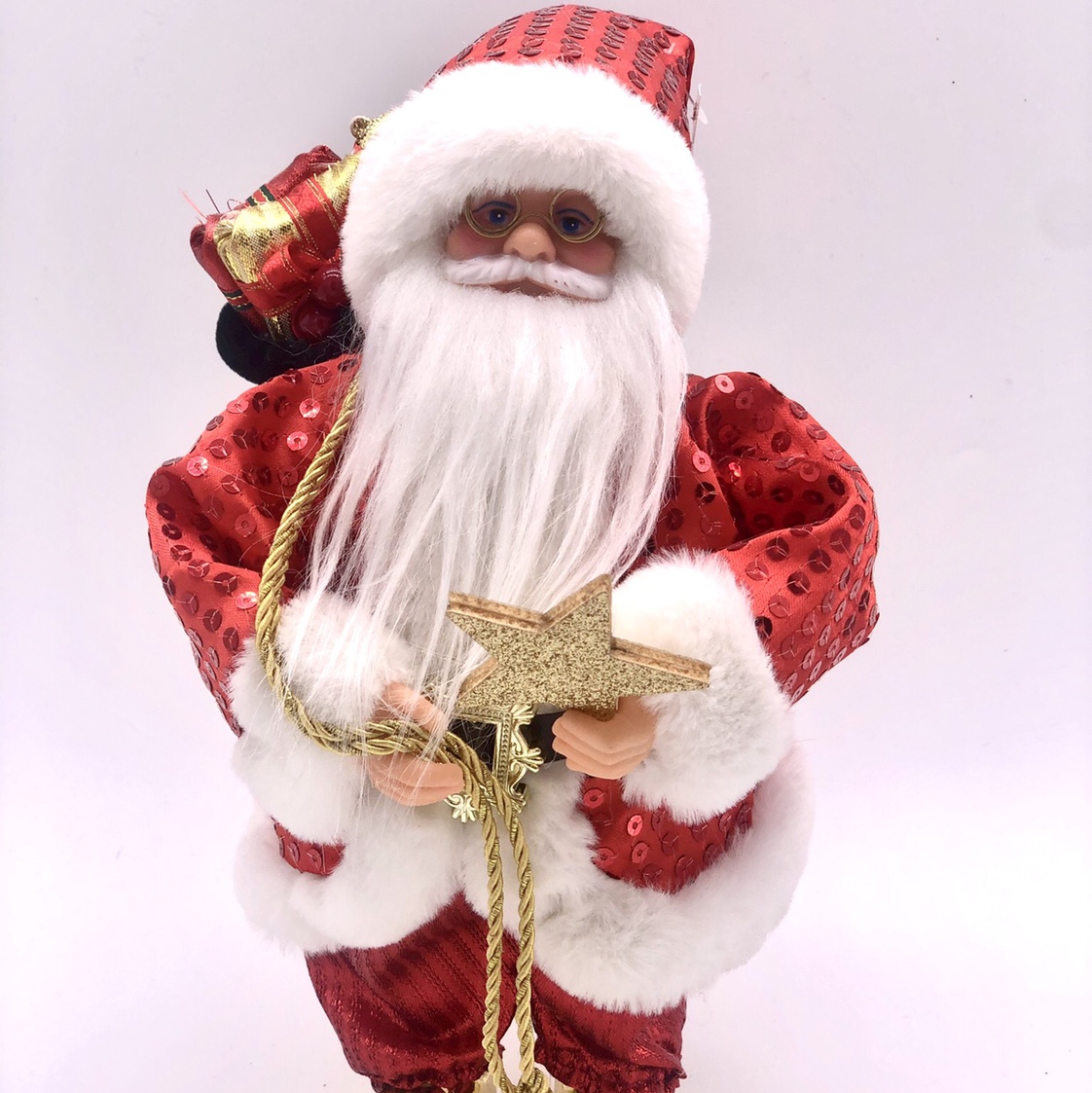Factory direct sales of electric sequined Santa Claus, 30 centimeters