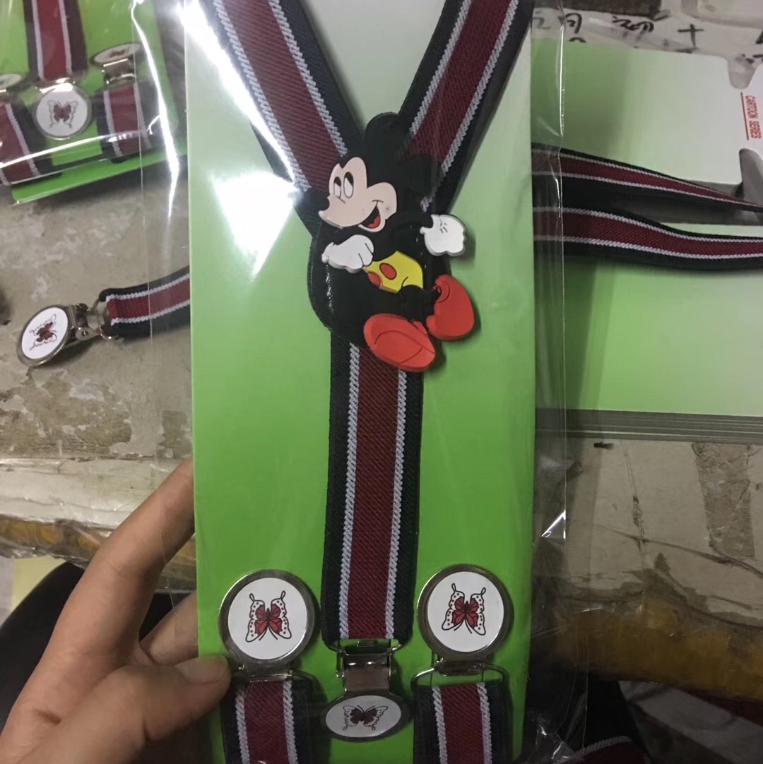 3 Children's cartoon shoulder straps, 3 baby belt straps, 3 shoulder straps for boys and girls in spring and autumn Item Picture