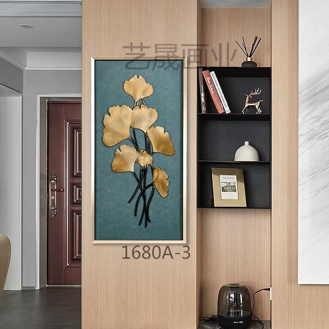 Popular porch painting living room dining room sofa background decoration wood carving painting