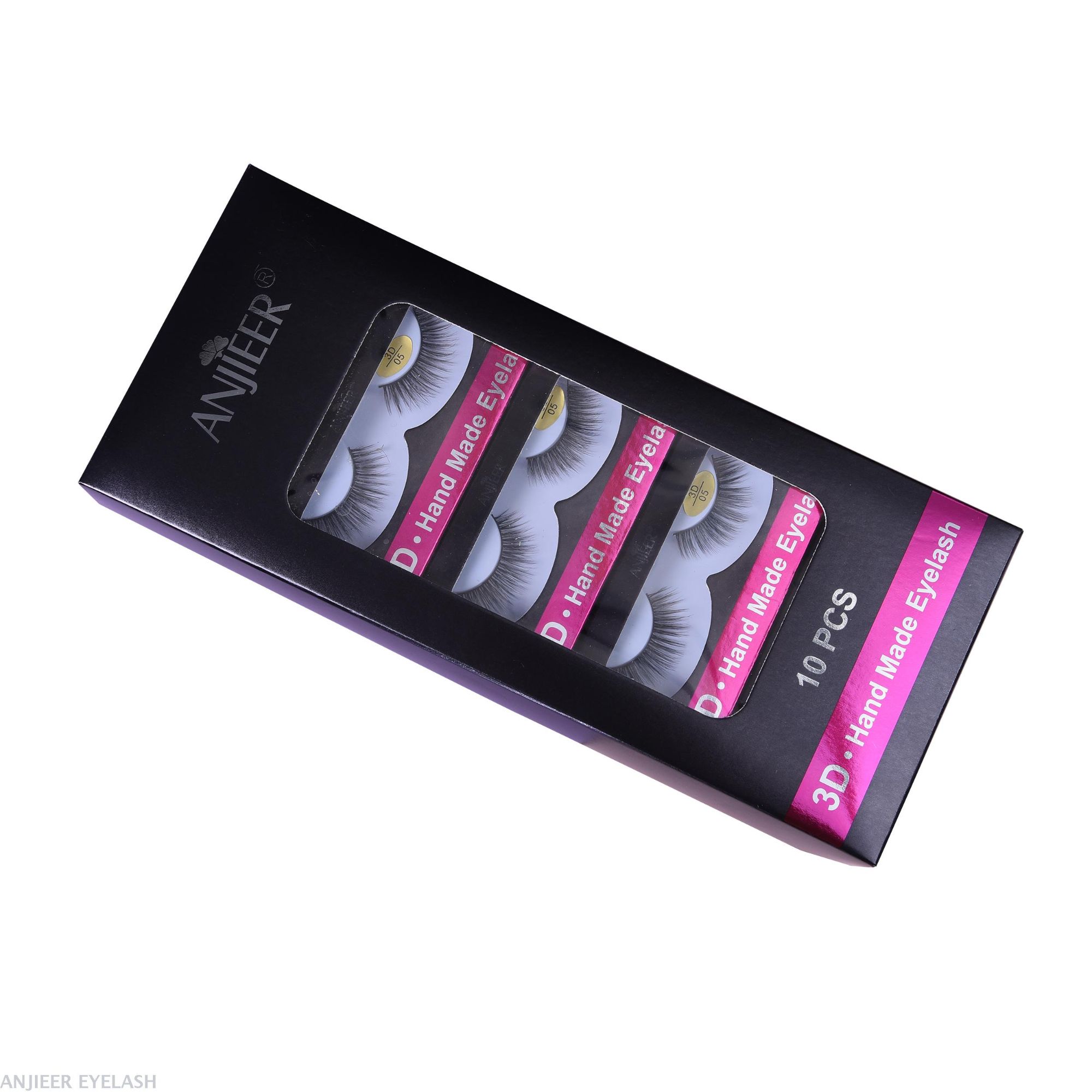 Anjieer False Eyelashes Female Natural Thick 3D Stereoscopic Plain Eyelash Thick