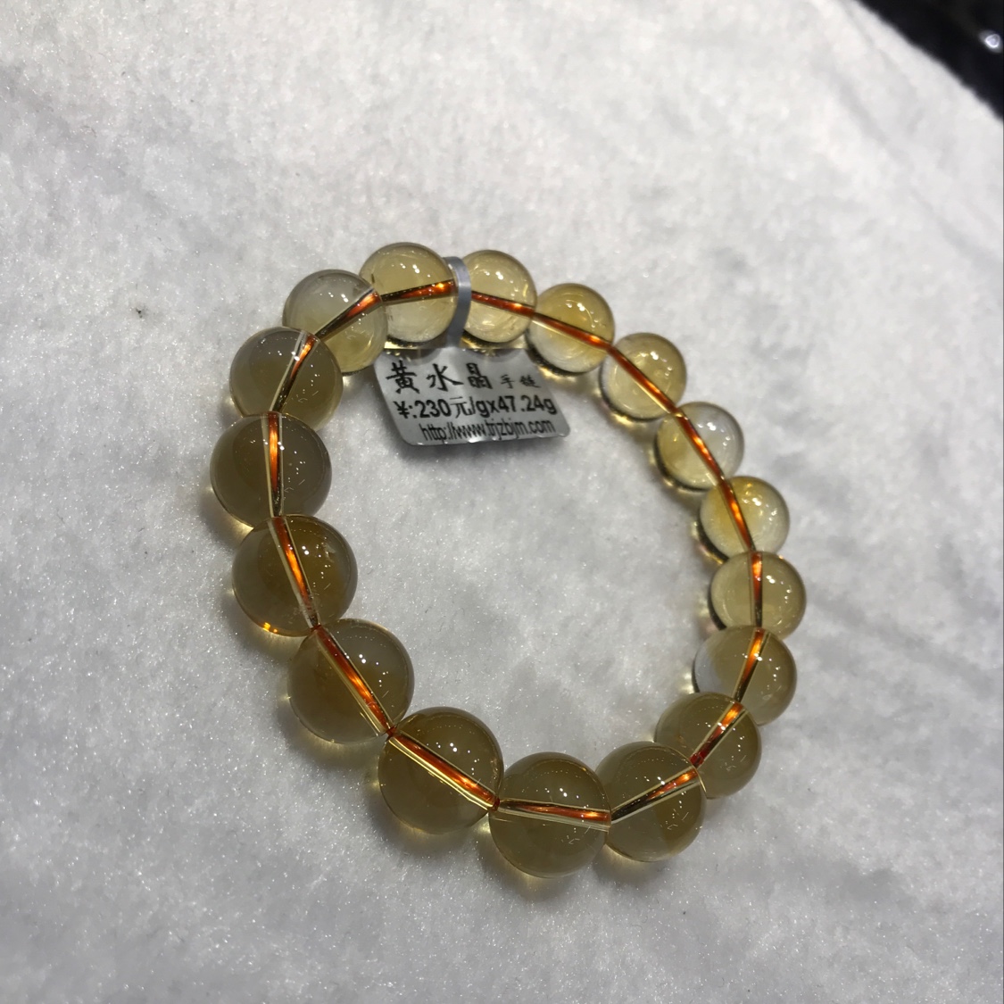 （天然居珠宝）黄水晶手链1.2产品图