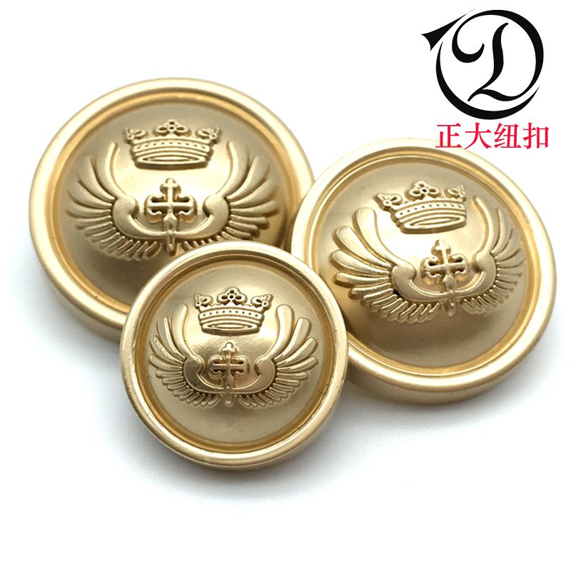 金属纽扣风衣外套纽扣装饰钮扣高档手缝合金纽扣皇冠详情1