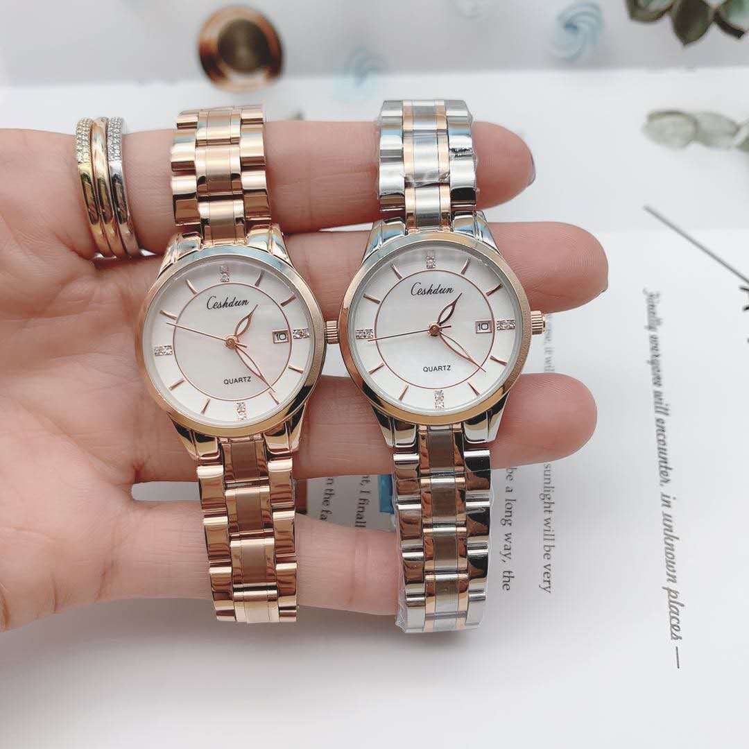 Hitton stainless steel calendar waterproof women's watch live-streamed by Internet celebrities