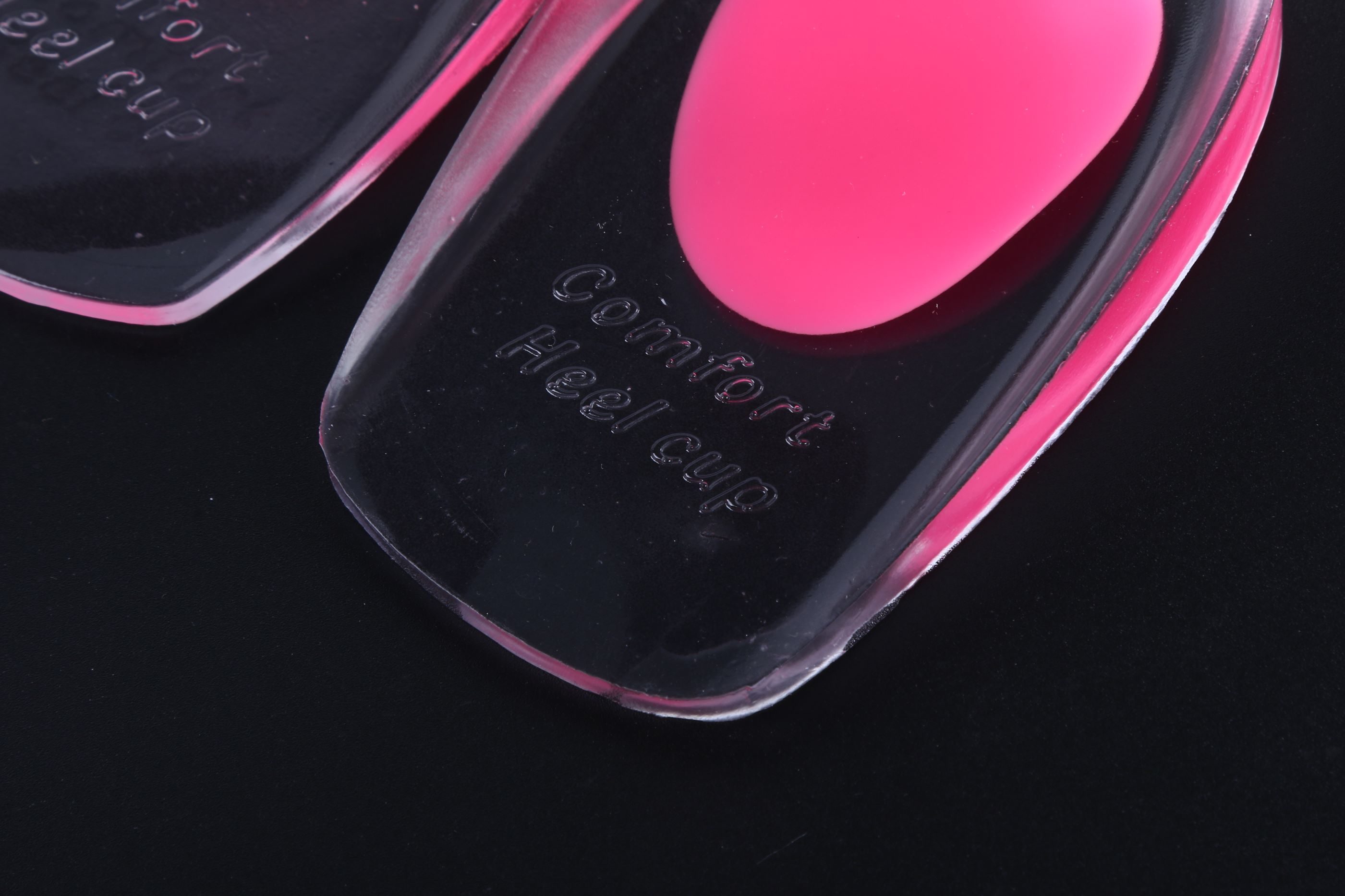 PU transparent heel pad, two-color heel pad, shockproof and anti-slip insole, heel pad pic 2