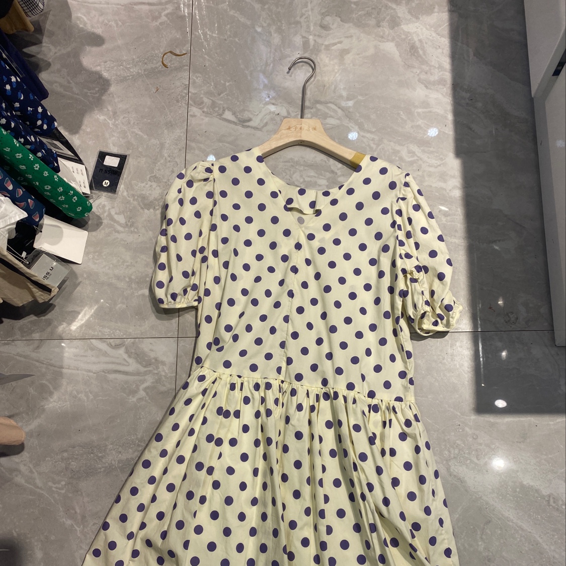 紫色点子系列裙