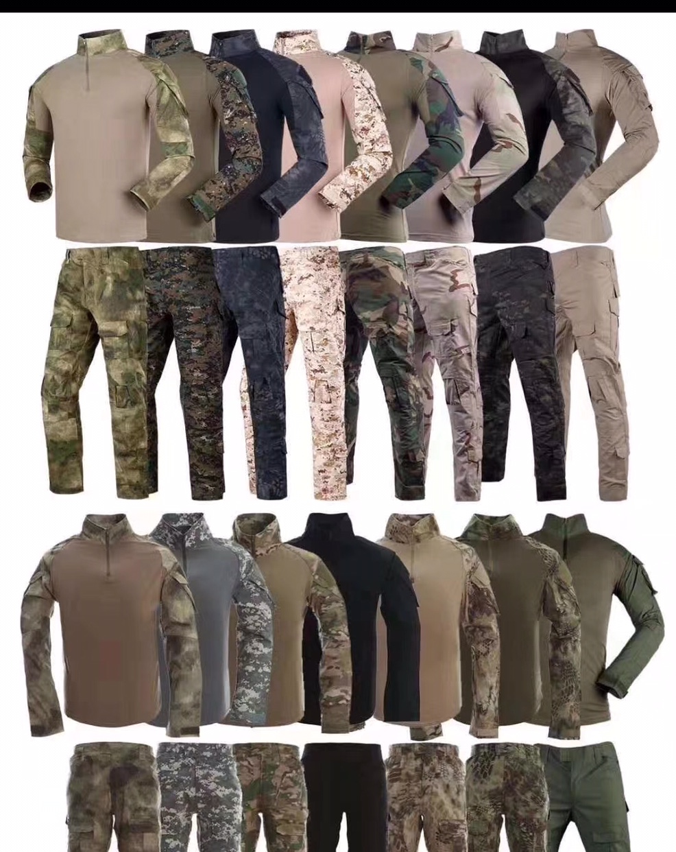 Second-generation camouflage suits, American-style suits, outdoor clothing details Picture