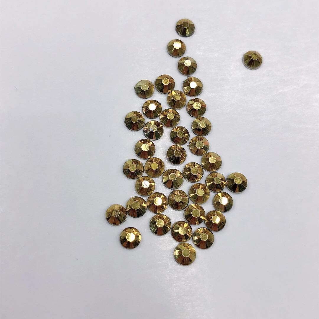 Ss6 Mineral Gold Resin Green Diamond