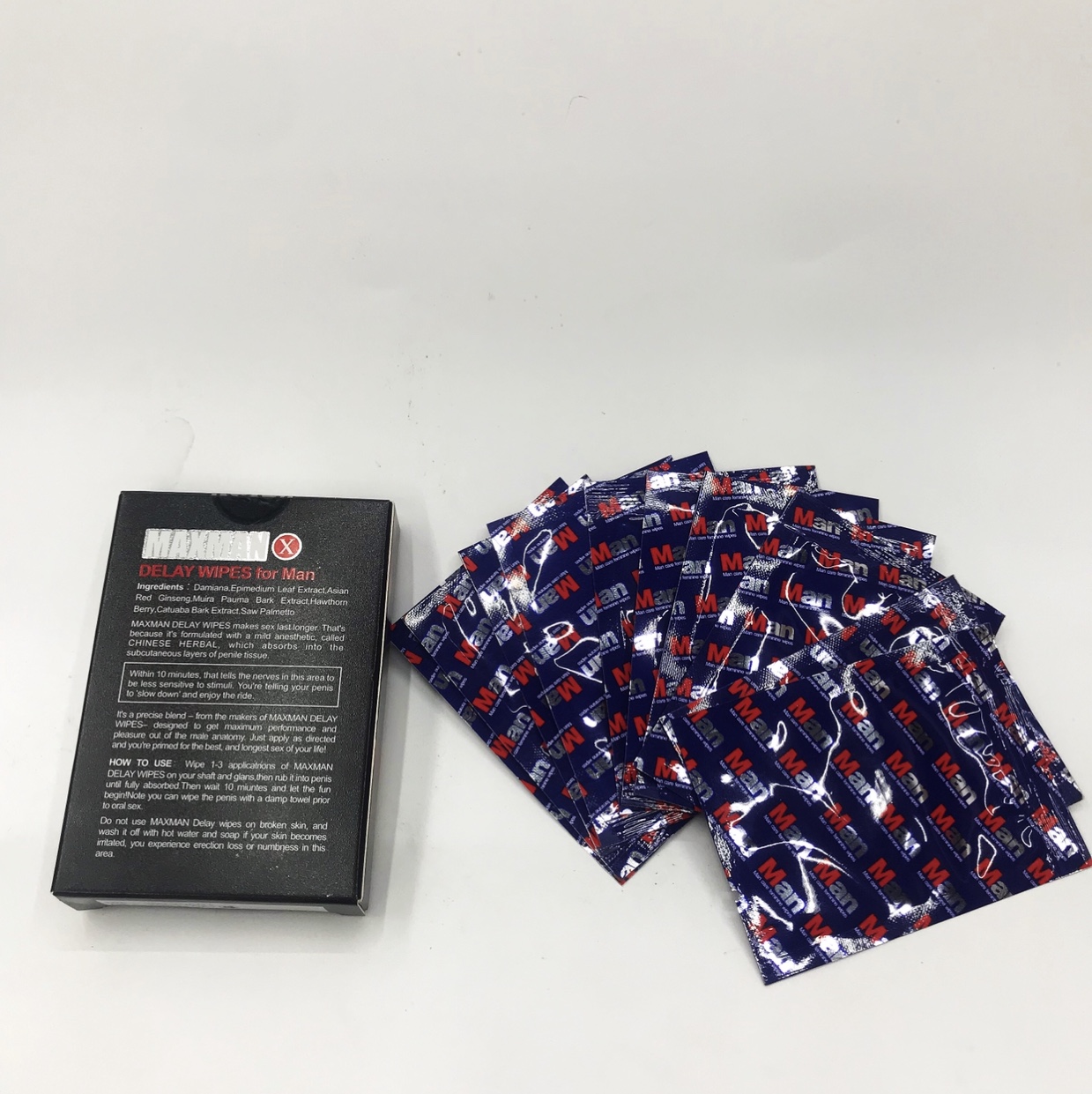 Maxman Men's Extended Wipes Full English Export Wholesale Application Scenario