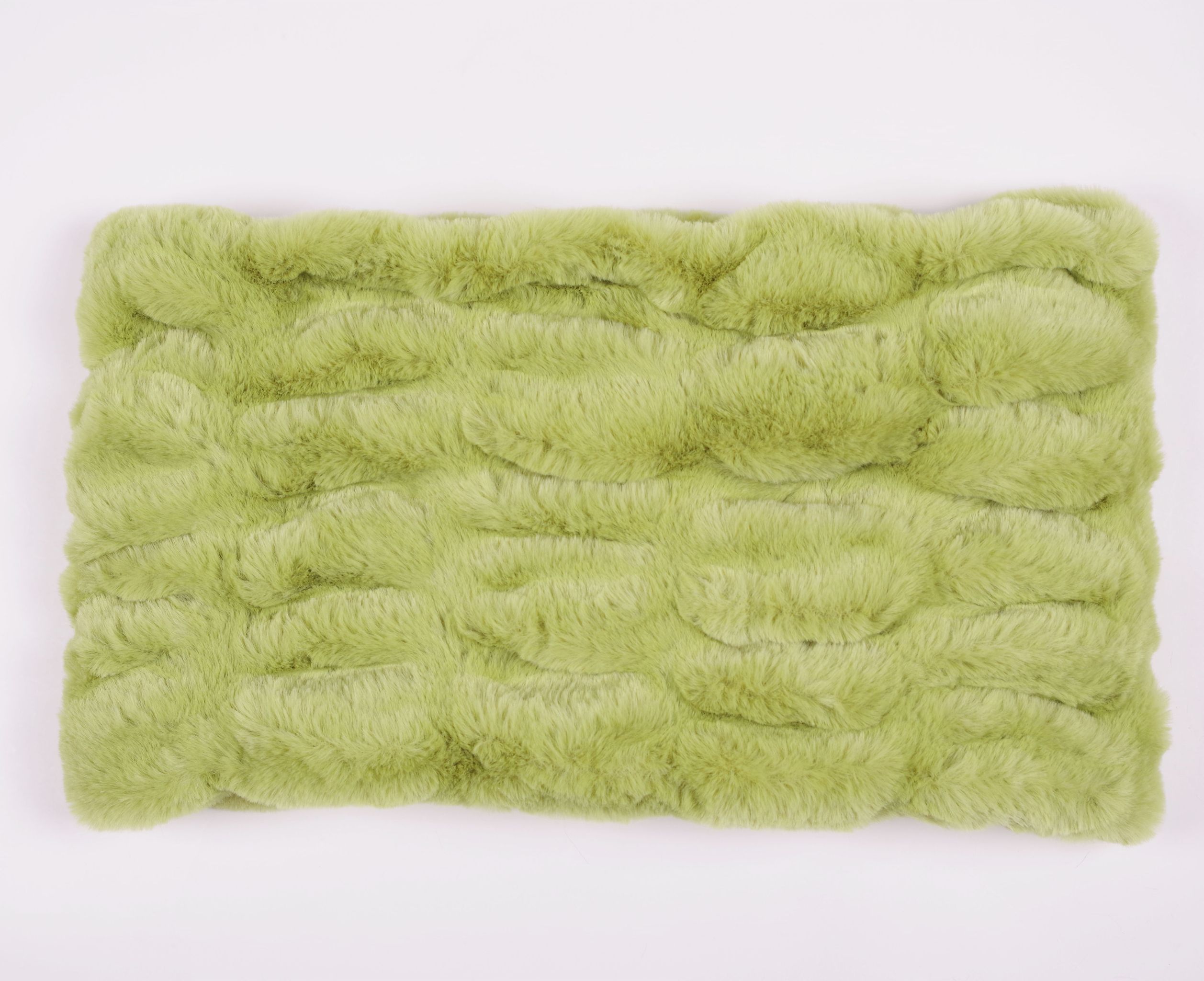 Rabbit fur solid color short scarf, elastic scarf, winter thickened faux fur scarf detail image 1