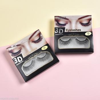 Anjieer3d False Eyelash Small Black Box Natural Thick Simulation Three-Dimensional Eyelash Soft Factory Direct Sales