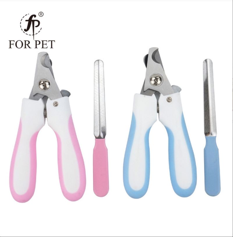 Factory Direct sales new pet nail clippers cleaning tools Dog and cat nail clippers send safety file large full figure