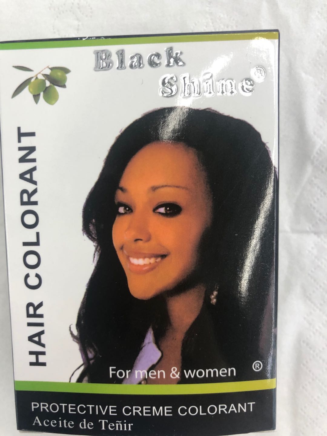 Black shine 焗油膏柔顺头发黑亮发质不伤发