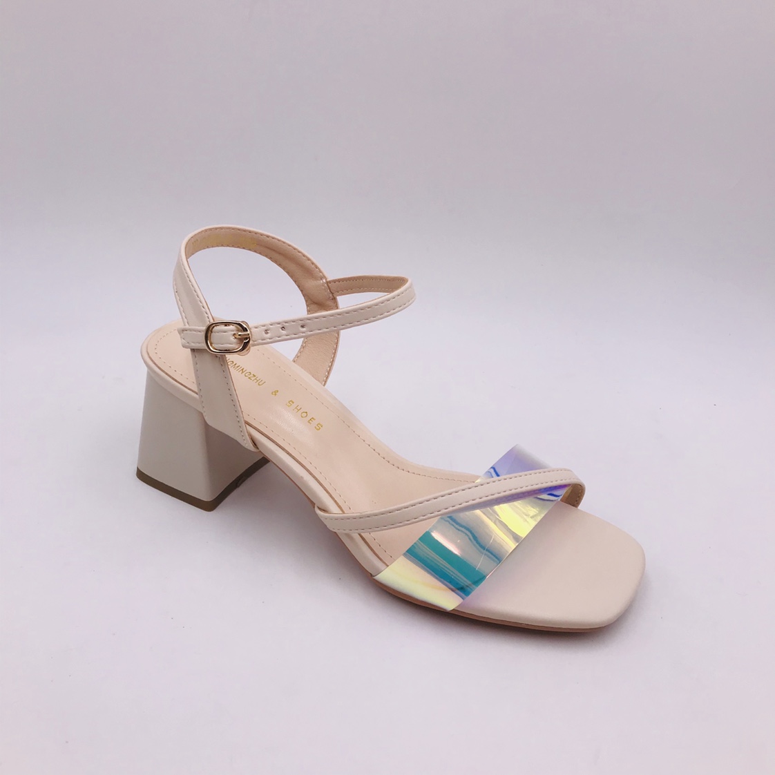 Women's fashion one-button sandals details Picture