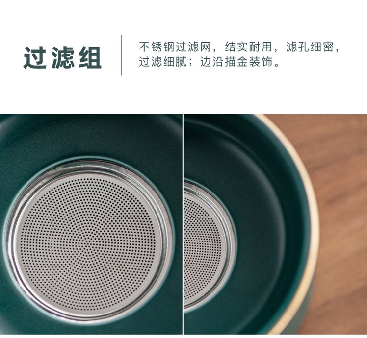 整套功夫茶具套装家用陶瓷复古盖碗泡茶壶茶海喝茶杯茶道礼盒白底实物图