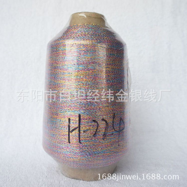 经纬金银线 金叶缘牌  厂家直销  MH-224三彩纱详情图1