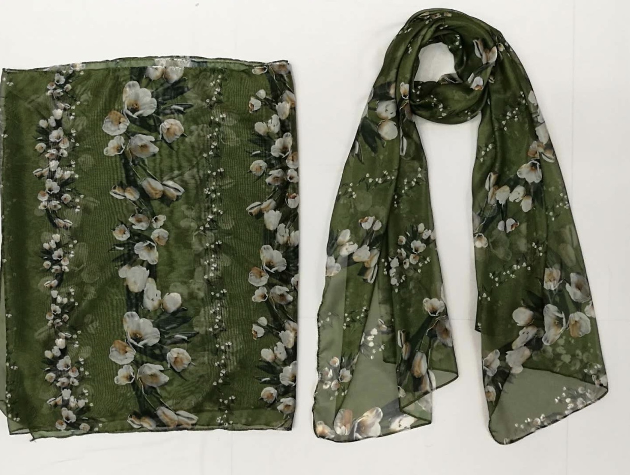 Chiffon Printing Spring, Summer, Autumn And Winter New Variety Silk Scarf 520&45 details Picture