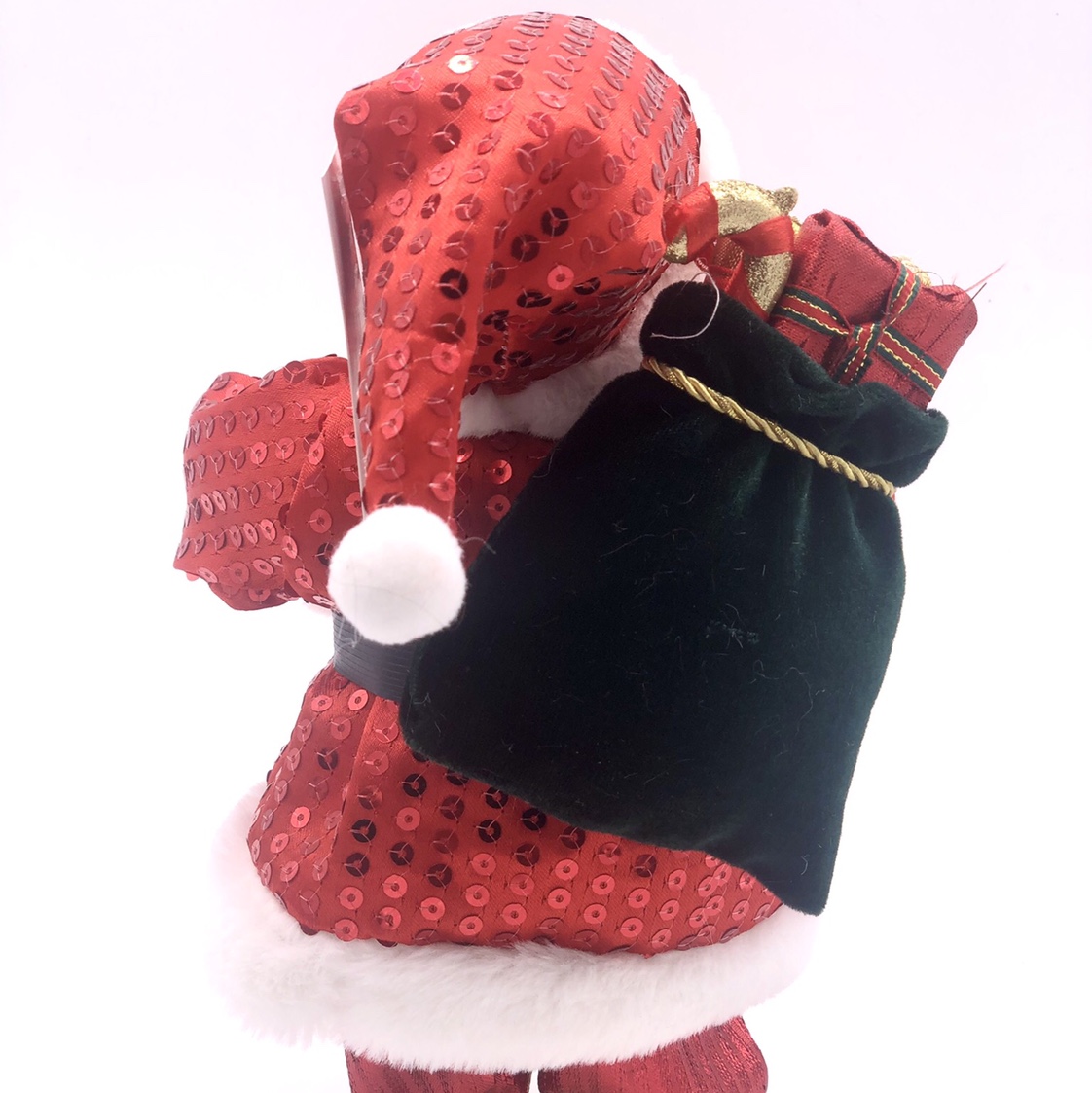 Factory direct sales of electric sequined Santa Claus, 30 centimeters Item Picture